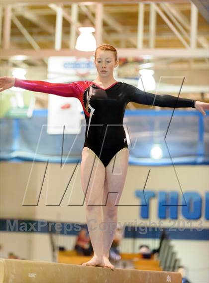 Thumbnail 3 in CHSAA 4A State Gymnastics Championships photogallery.