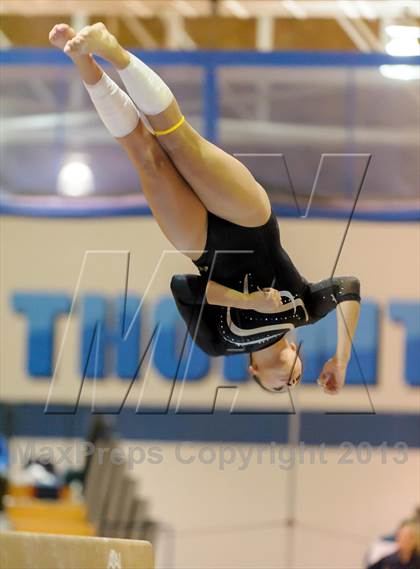 Thumbnail 3 in CHSAA 4A State Gymnastics Championships photogallery.