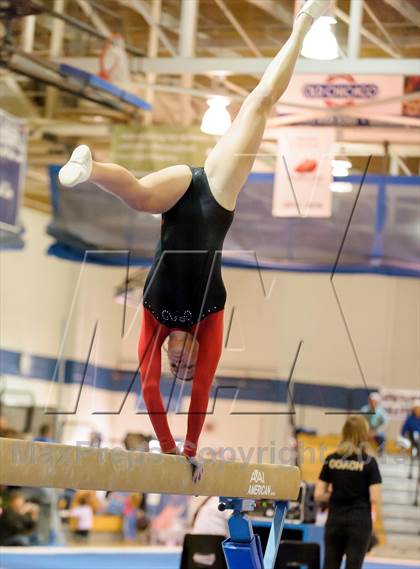 Thumbnail 1 in CHSAA 4A State Gymnastics Championships photogallery.