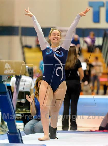Thumbnail 1 in CHSAA 4A State Gymnastics Championships photogallery.