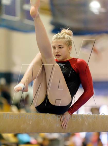 Thumbnail 1 in CHSAA 4A State Gymnastics Championships photogallery.