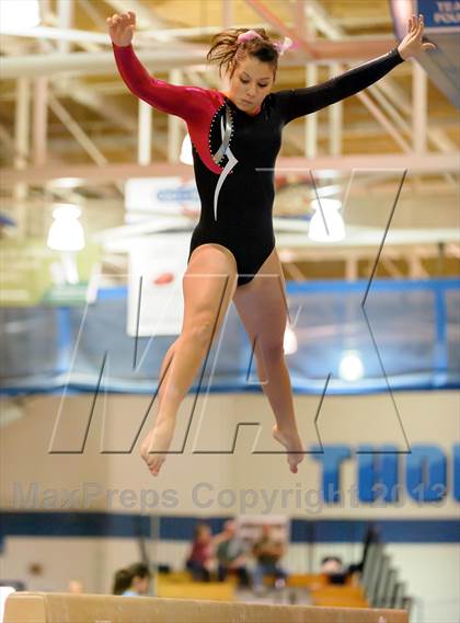 Thumbnail 1 in CHSAA 4A State Gymnastics Championships photogallery.