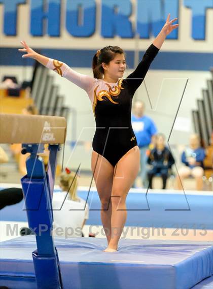 Thumbnail 1 in CHSAA 4A State Gymnastics Championships photogallery.