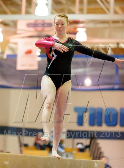 Thumbnail 1 in CHSAA 4A State Gymnastics Championships photogallery.