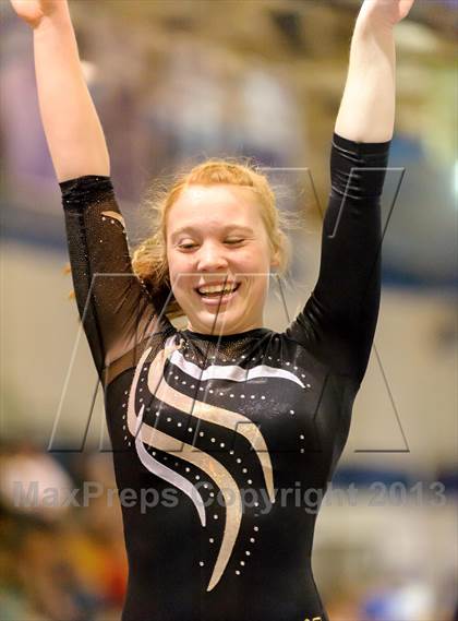 Thumbnail 3 in CHSAA 4A State Gymnastics Championships photogallery.