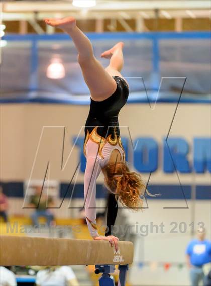 Thumbnail 1 in CHSAA 4A State Gymnastics Championships photogallery.