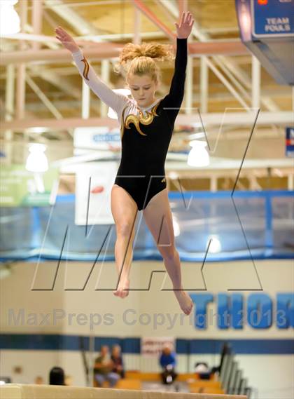 Thumbnail 1 in CHSAA 4A State Gymnastics Championships photogallery.