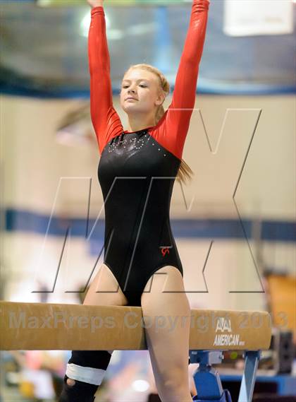 Thumbnail 1 in CHSAA 4A State Gymnastics Championships photogallery.