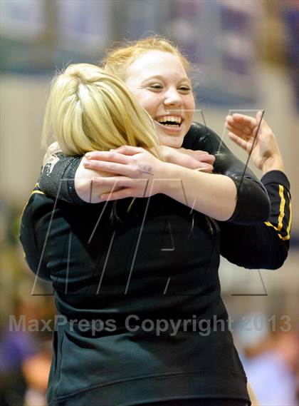Thumbnail 1 in CHSAA 4A State Gymnastics Championships photogallery.