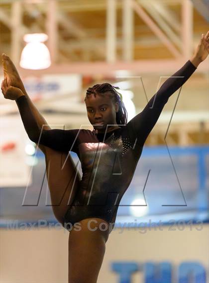 Thumbnail 1 in CHSAA 4A State Gymnastics Championships photogallery.