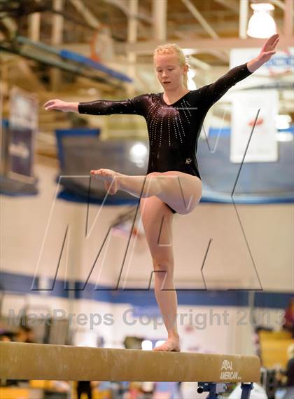 Thumbnail 1 in CHSAA 4A State Gymnastics Championships photogallery.