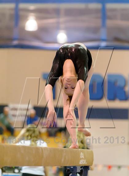 Thumbnail 1 in CHSAA 4A State Gymnastics Championships photogallery.