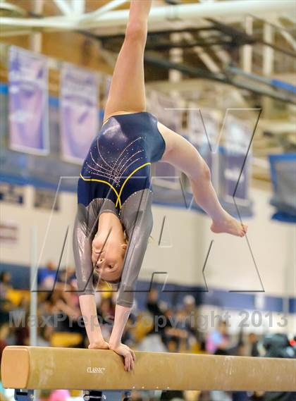 Thumbnail 3 in CHSAA 4A State Gymnastics Championships photogallery.