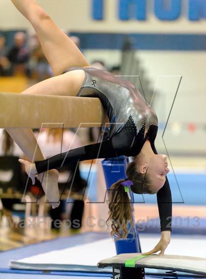 Thumbnail 3 in CHSAA 4A State Gymnastics Championships photogallery.