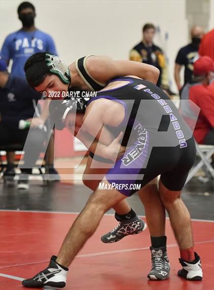 Thumbnail 1 in Hoover vs Wilson & Long Beach Poly & Elsinore (CIF Southern Section Wrestling Championships) photogallery.