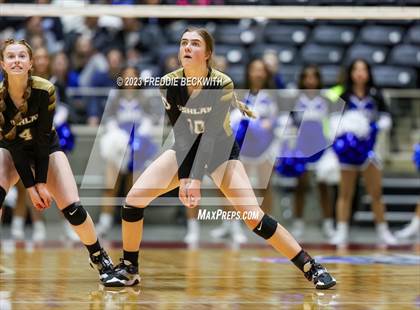 Thumbnail 3 in Gunter vs. Bushland (UIL 3A Volleyball Final) photogallery.