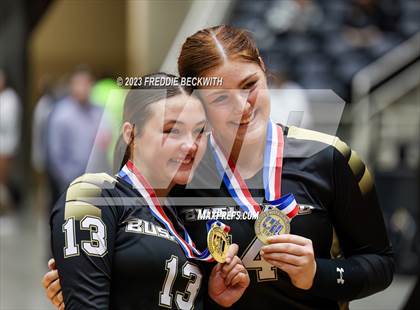 Thumbnail 2 in Gunter vs. Bushland (UIL 3A Volleyball Final) photogallery.