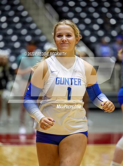 Thumbnail 1 in Gunter vs. Bushland (UIL 3A Volleyball Final) photogallery.
