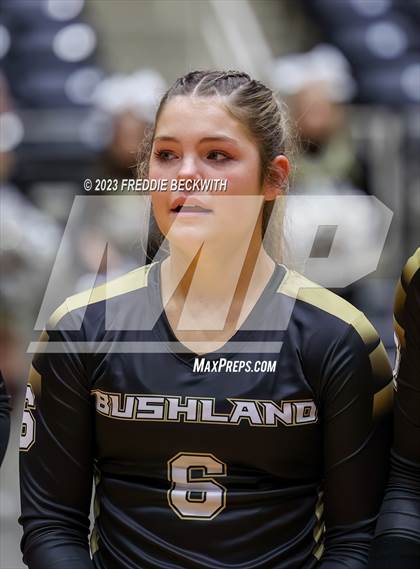 Thumbnail 2 in Gunter vs. Bushland (UIL 3A Volleyball Final) photogallery.