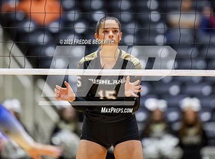 Thumbnail 3 in Gunter vs. Bushland (UIL 3A Volleyball Final) photogallery.