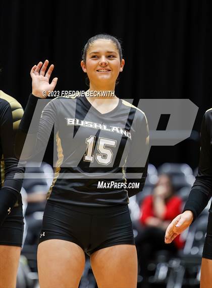 Thumbnail 2 in Gunter vs. Bushland (UIL 3A Volleyball Final) photogallery.
