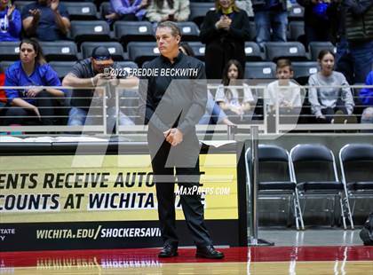 Thumbnail 3 in Gunter vs. Bushland (UIL 3A Volleyball Final) photogallery.