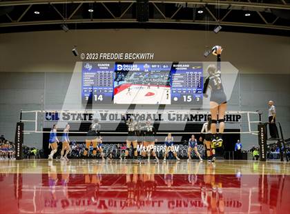 Thumbnail 2 in Gunter vs. Bushland (UIL 3A Volleyball Final) photogallery.