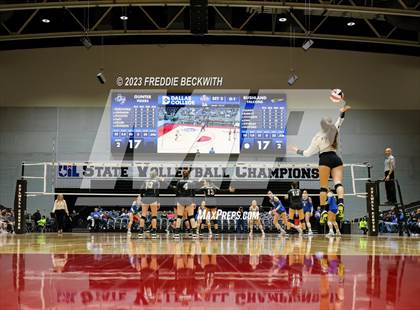 Thumbnail 2 in Gunter vs. Bushland (UIL 3A Volleyball Final) photogallery.