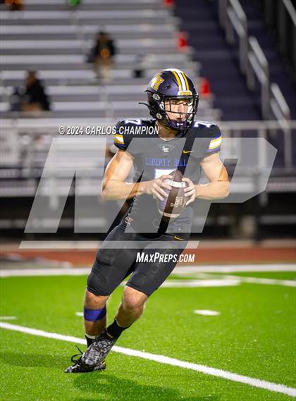 Thumbnail 3 in Sam Houston @ Liberty Hill (UIL Football 5A Division 2 Region 3 Bi-District) photogallery.
