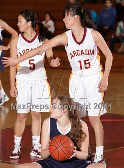 Thumbnail 2 in Arcadia vs. La Salle (La Canada Tournament) photogallery.