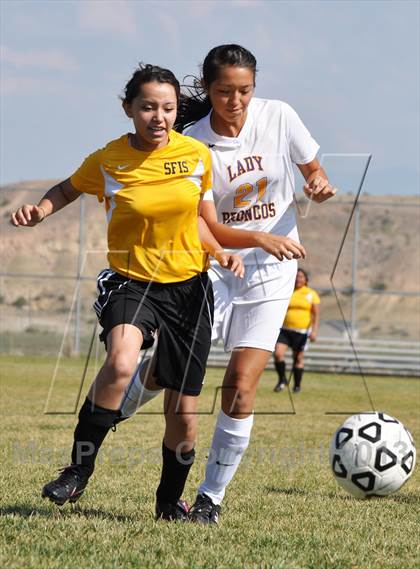 Thumbnail 1 in Kirtland Central vs. Santa Fe Indian School photogallery.