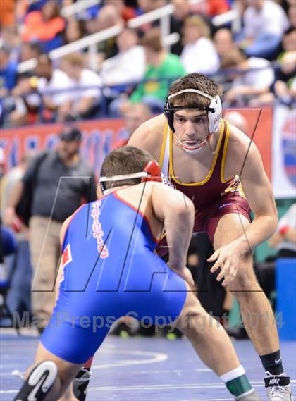 Thumbnail 1 in NCHSAA Individual Wrestling 3A Quarterfinals photogallery.