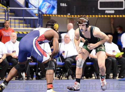 Thumbnail 1 in NCHSAA Individual Wrestling 3A Quarterfinals photogallery.