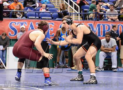 Thumbnail 1 in NCHSAA Individual Wrestling 3A Quarterfinals photogallery.