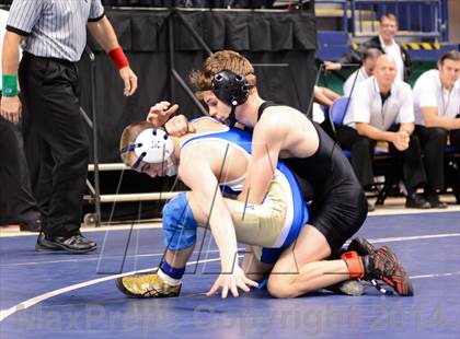 Thumbnail 2 in NCHSAA Individual Wrestling 3A Quarterfinals photogallery.