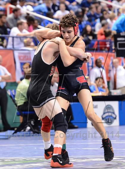 Thumbnail 2 in NCHSAA Individual Wrestling 3A Quarterfinals photogallery.