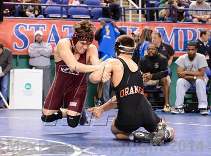 Thumbnail 3 in NCHSAA Individual Wrestling 3A Quarterfinals photogallery.
