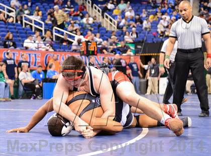 Thumbnail 1 in NCHSAA Individual Wrestling 3A Quarterfinals photogallery.