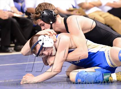 Thumbnail 2 in NCHSAA Individual Wrestling 3A Quarterfinals photogallery.