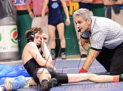 Thumbnail 3 in NCHSAA Individual Wrestling 3A Quarterfinals photogallery.