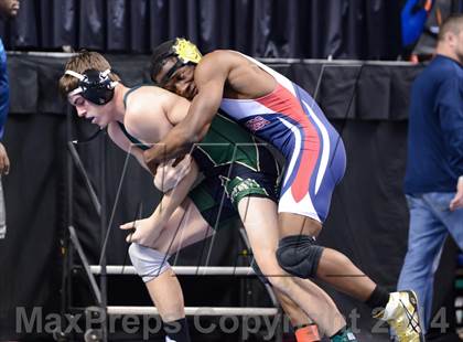 Thumbnail 2 in NCHSAA Individual Wrestling 3A Quarterfinals photogallery.