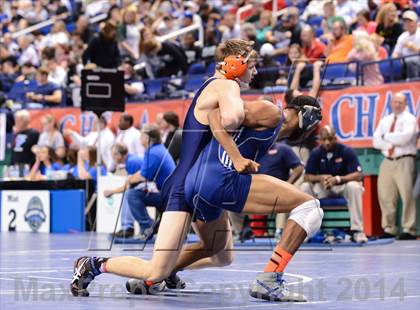 Thumbnail 3 in NCHSAA Individual Wrestling 3A Quarterfinals photogallery.