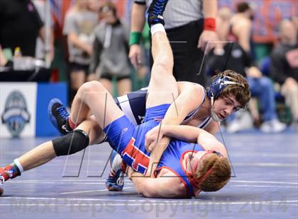Thumbnail 3 in NCHSAA Individual Wrestling 3A Quarterfinals photogallery.