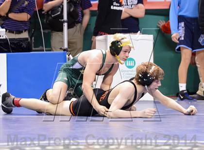 Thumbnail 1 in NCHSAA Individual Wrestling 3A Quarterfinals photogallery.
