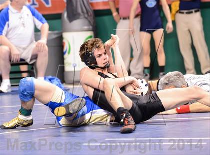 Thumbnail 2 in NCHSAA Individual Wrestling 3A Quarterfinals photogallery.
