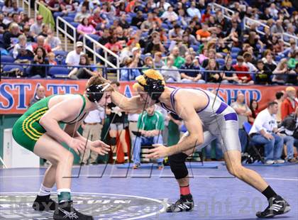 Thumbnail 1 in NCHSAA Individual Wrestling 3A Quarterfinals photogallery.