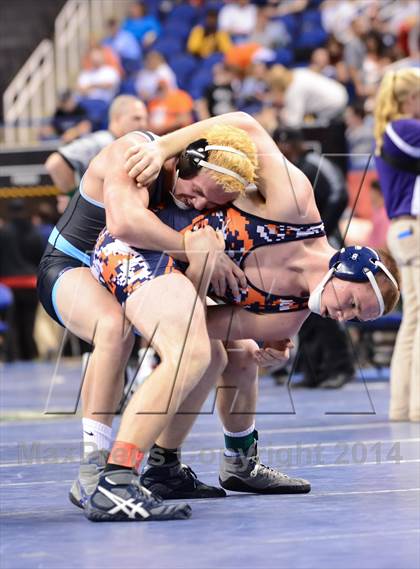 Thumbnail 1 in NCHSAA Individual Wrestling 3A Quarterfinals photogallery.