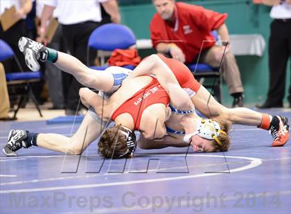 Thumbnail 1 in NCHSAA Individual Wrestling 3A Quarterfinals photogallery.