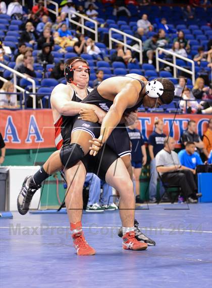 Thumbnail 3 in NCHSAA Individual Wrestling 3A Quarterfinals photogallery.