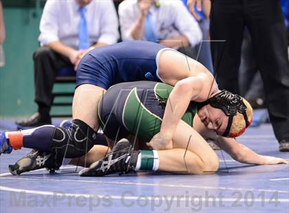Thumbnail 2 in NCHSAA Individual Wrestling 3A Quarterfinals photogallery.